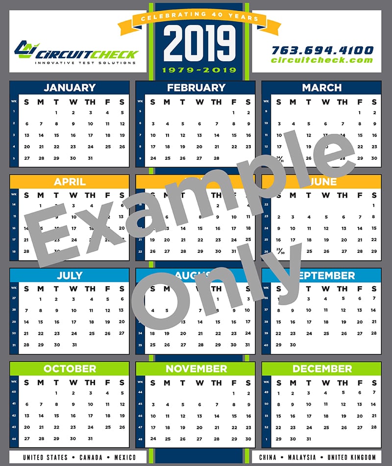 Circuit Check 2020 Calendar Sign Up