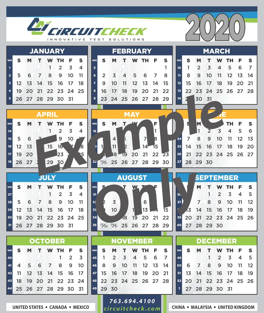 Circuit Check 2021 Calendar Sign Up
