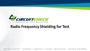 Radio Frequency Shielding for Test Webinar Video